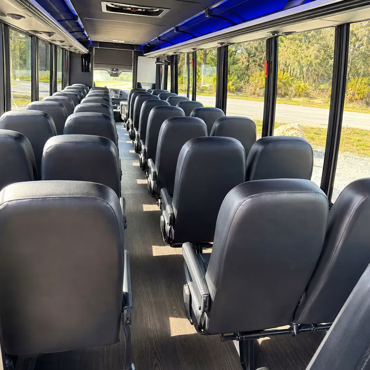 35 passenger minibus interior